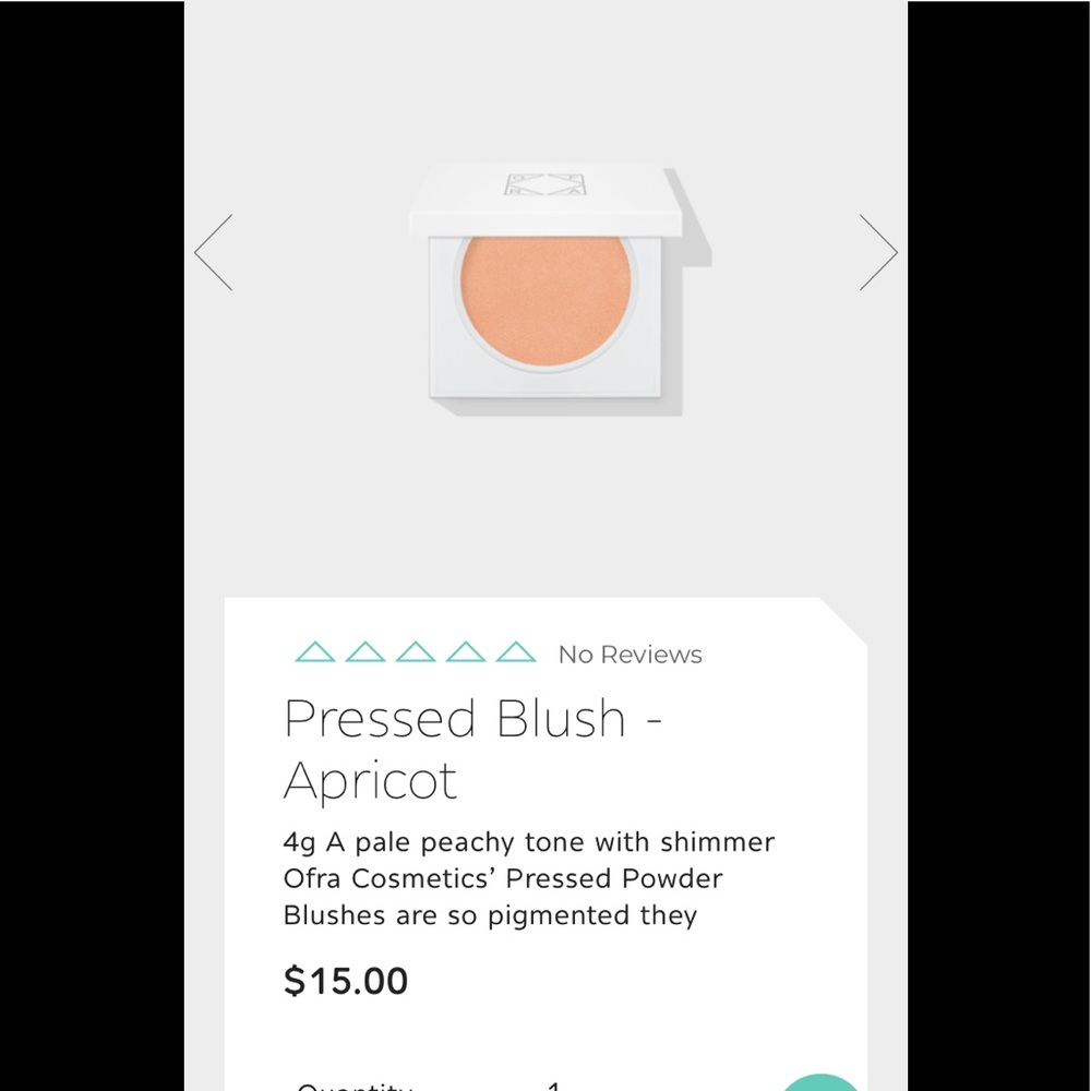 Ofra  pressed blush in‎ apricot